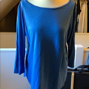 3/4 sleeve t-shirt flame modal vivid blue Lilla P